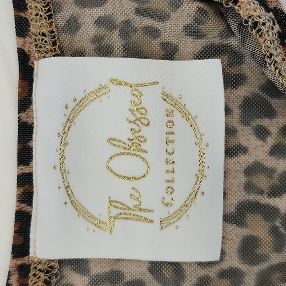 The Obsessed Collection Leopard Print Two Piece Set Lingerie Size S - Picture 12 of 14